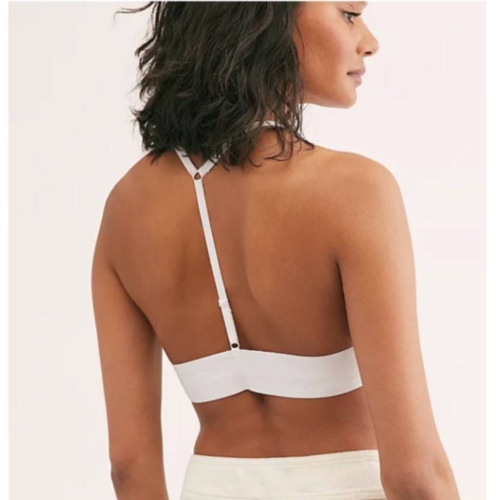 Free People Bralette June Lace Eyelet Crop Top - Picture 2 of 6